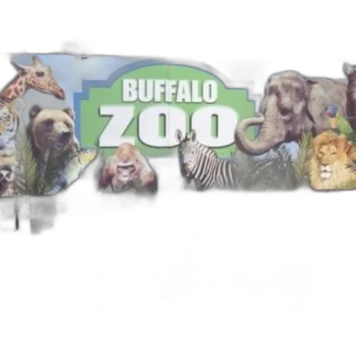 concept art, colorful, sign, buffalo transparent PNG cut-out