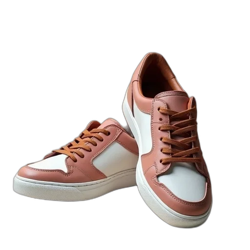 shoes, 3d render, vaporwave, photorealistic transparent PNG cut-out