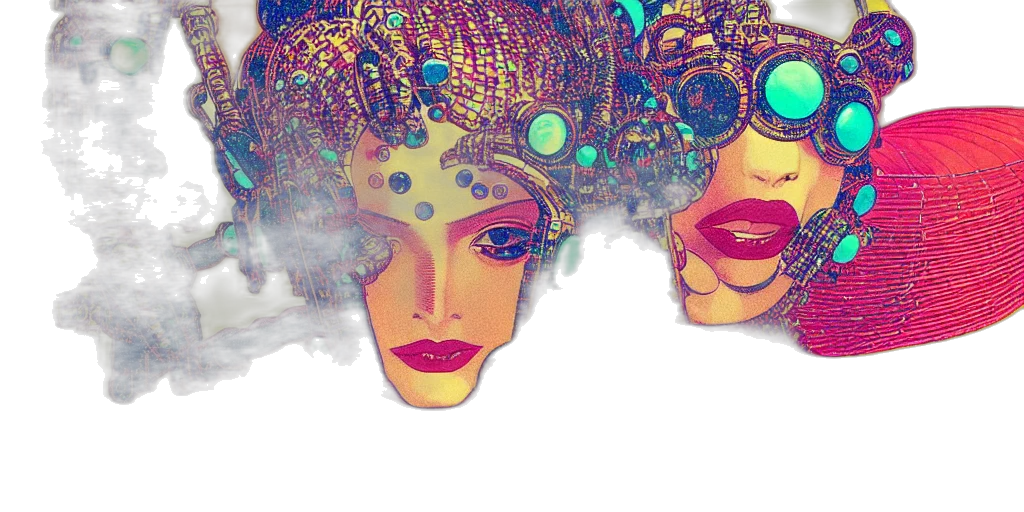 mask, crown, concept art, fantasy art transparent PNG cut-out