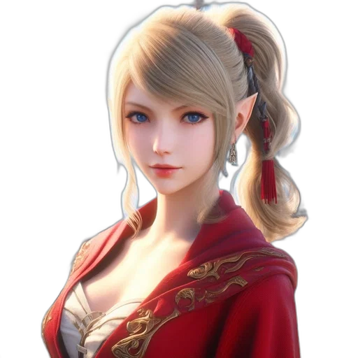 staff, face, dress, fantasy art transparent PNG cut-out