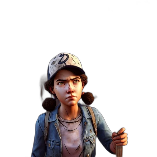 hat, jacket, face, weapon transparent PNG cut-out