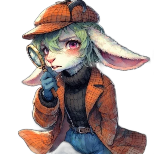 hat, staff, jacket, animal transparent PNG cut-out