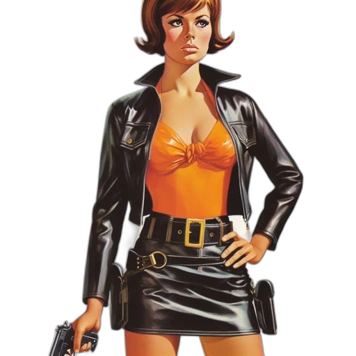 jacket, weapon, comic book art, concept art transparent PNG cut-out