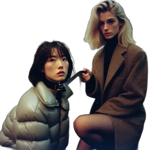 jacket, umbrella, jewelry, vaporwave transparent PNG cut-out