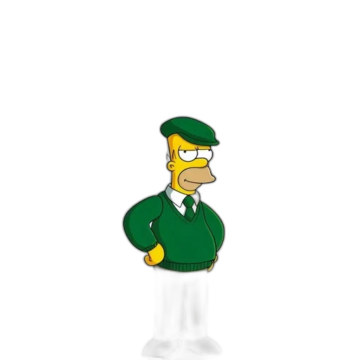 staff, hat, jacket, robot transparent PNG cut-out
