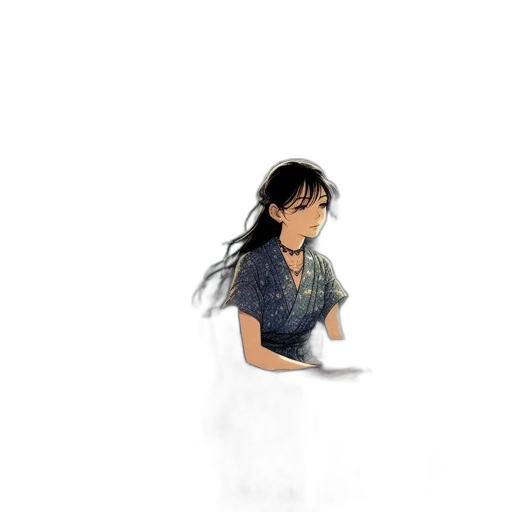staff, robot, hair, dress transparent PNG cut-out