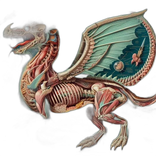 dragon, creature, animal, staff transparent PNG cut-out
