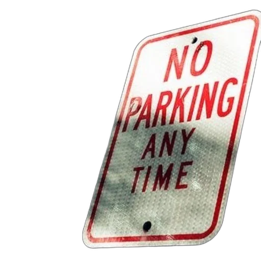parking, any, time, sign transparent PNG cut-out