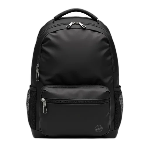 jacket, 3d render, black, backpack transparent PNG cut-out