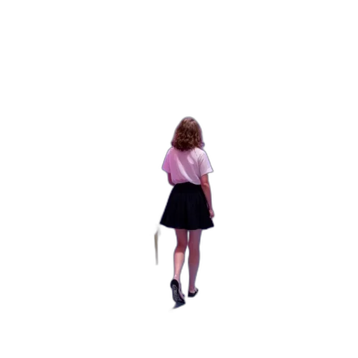 dress, umbrella, jacket, staff transparent PNG cut-out