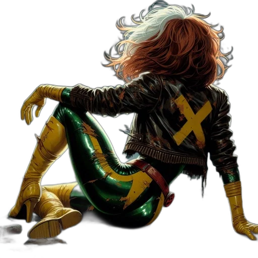 hair, comic book art, concept art, fantasy art transparent PNG cut-out