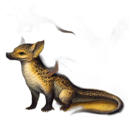 dragon, creature, animal, staff transparent PNG cut-out