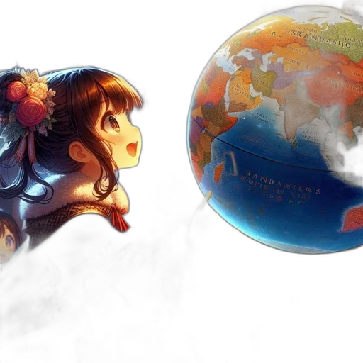 concept art, anime, fantasy art, watercolor transparent PNG cut-out