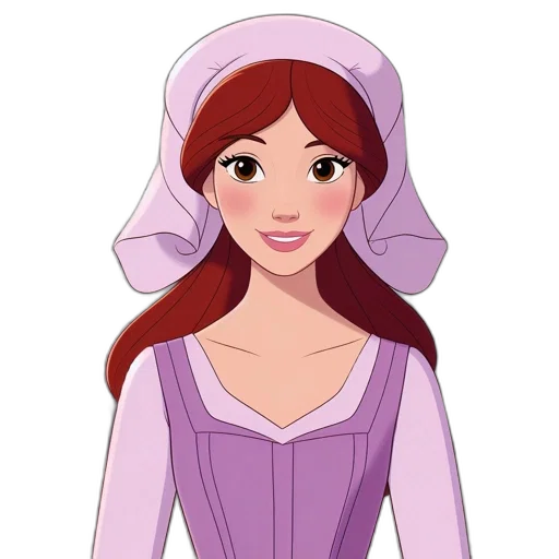 dress, face, crown, hat transparent PNG cut-out