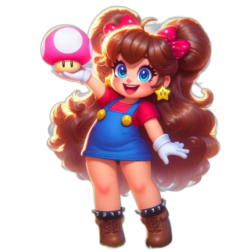 staff, dress, hair, weapon transparent PNG cut-out