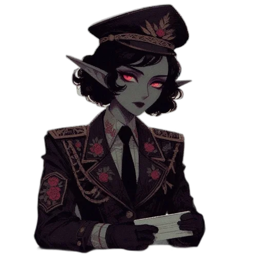 staff, hat, jacket, crown transparent PNG cut-out