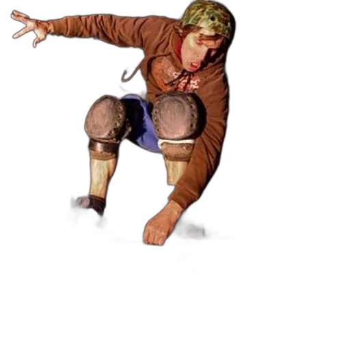jacket, staff, creature, animal transparent PNG cut-out
