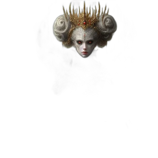 hair, crown, creature, mask transparent PNG cut-out