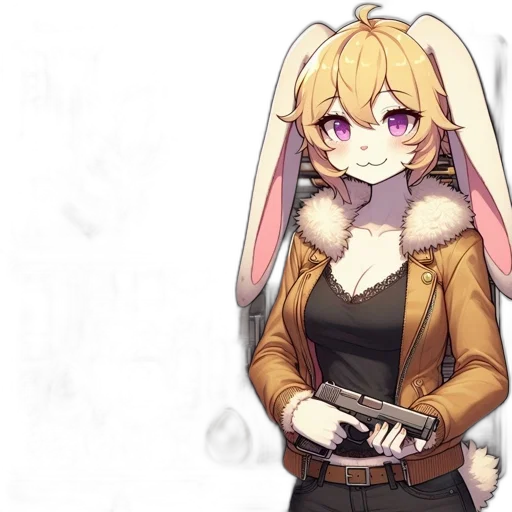jacket, staff, weapon, animal transparent PNG cut-out