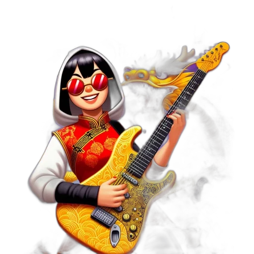 dragon, mask, weapon, jacket transparent PNG cut-out