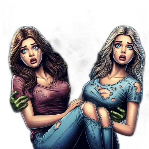 comic book art, concept art, fantasy art, cartoon transparent PNG cut-out