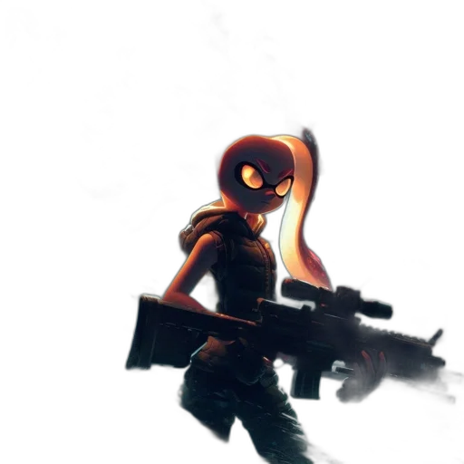 weapon, robot, staff, mask transparent PNG cut-out