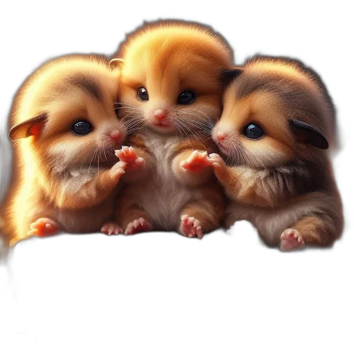 animal, photorealistic, oil painting, 3d render transparent PNG cut-out
