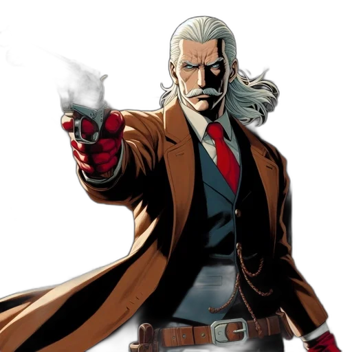 jacket, comic book art, concept art, man transparent PNG cut-out