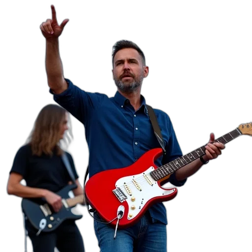 man, short, hair, playing transparent PNG cut-out