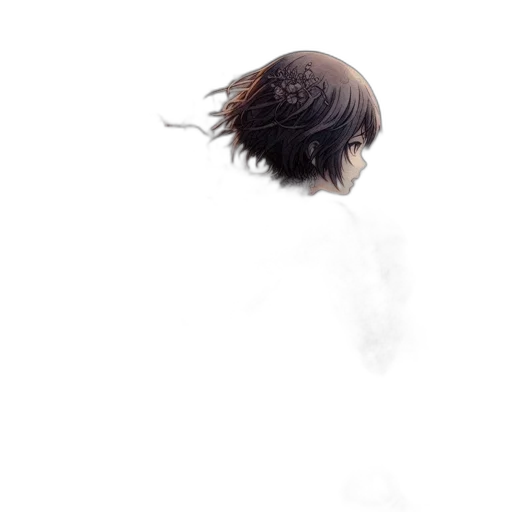 mask, hair, face, creature transparent PNG cut-out