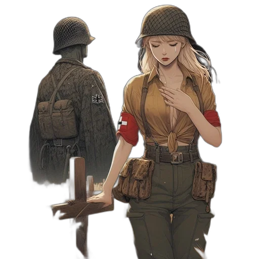 hat, weapon, jacket, dress transparent PNG cut-out