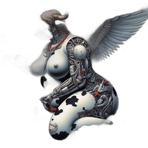 robot, dragon, concept art, fantasy art transparent PNG cut-out