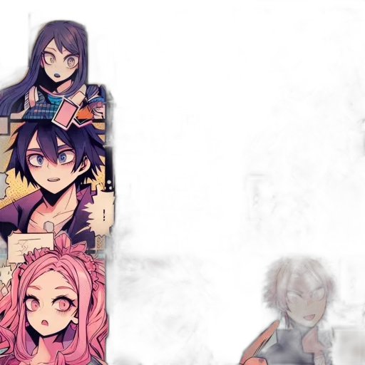 anime, pixel art, concept art, fantasy art transparent PNG cut-out