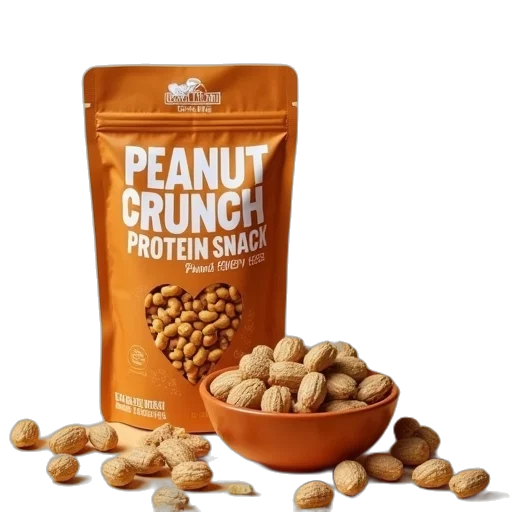 food, peanut, crunch, protein transparent PNG cut-out
