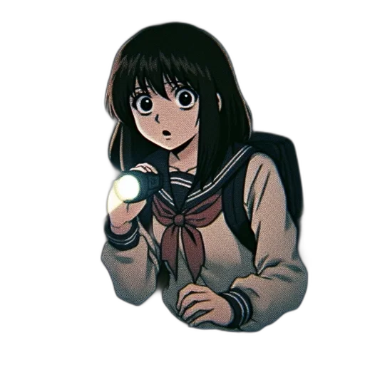 weapon, staff, jacket, flower transparent PNG cut-out