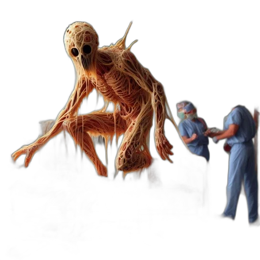 creature, animal, mask, staff transparent PNG cut-out