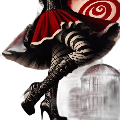 dress, umbrella, mask, weapon transparent PNG cut-out