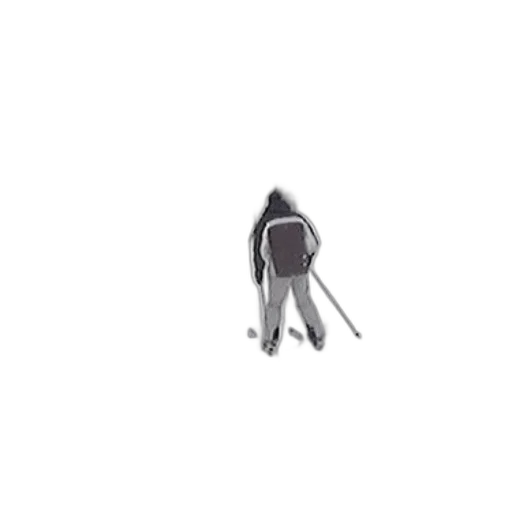 jacket, staff, umbrella, robot transparent PNG cut-out
