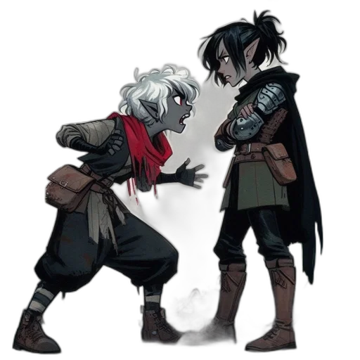 concept art, fantasy art, comic book art, pixel art transparent PNG cut-out
