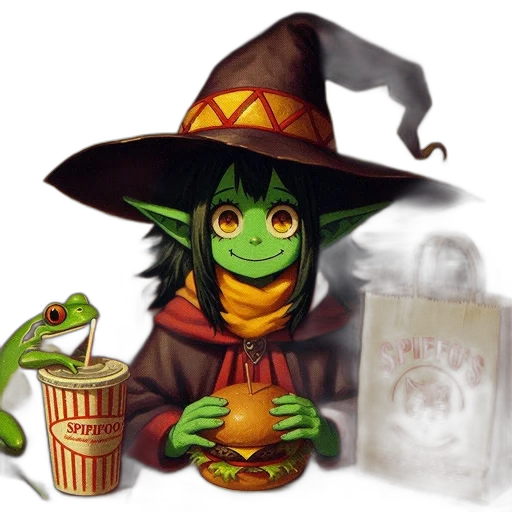 creature, food, dragon, hat transparent PNG cut-out