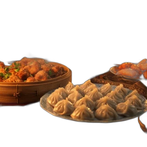 food, photorealistic, 3d render, warm transparent PNG cut-out