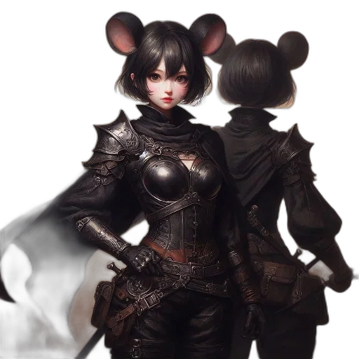 concept art, fantasy art, 3d render, cyberpunk transparent PNG cut-out