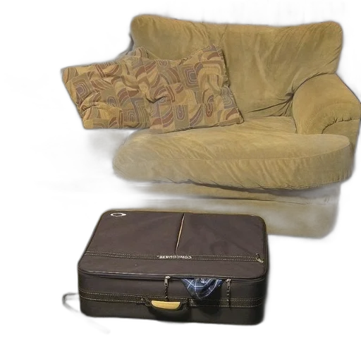 furniture, shoes, jacket, 3d render transparent PNG cut-out