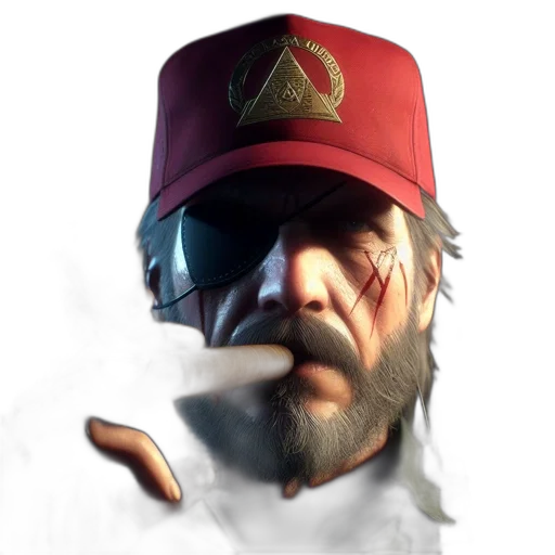 hat, face, mask, staff transparent PNG cut-out