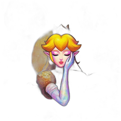 crown, face, mask, staff transparent PNG cut-out