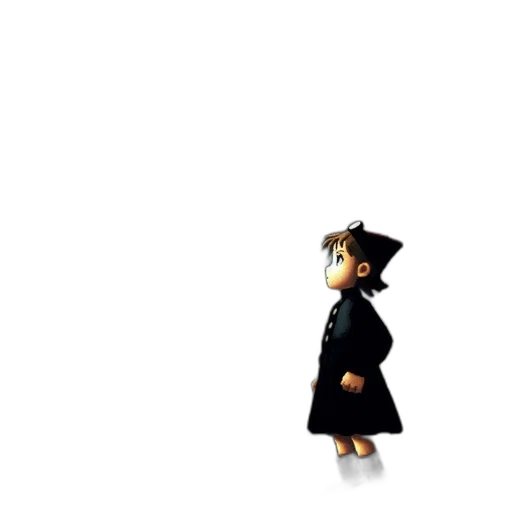 staff, umbrella, hat, robot transparent PNG cut-out