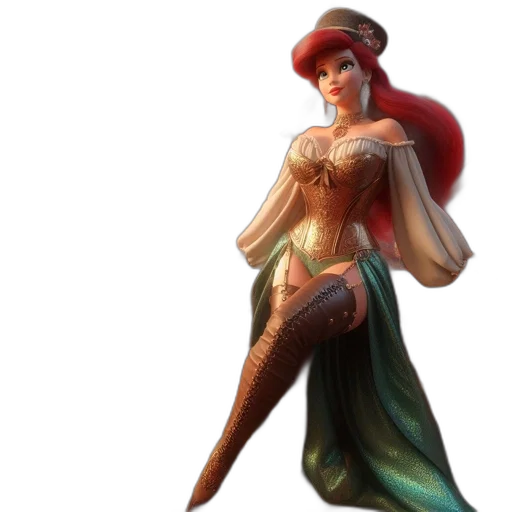 dress, staff, fantasy art, concept art transparent PNG cut-out