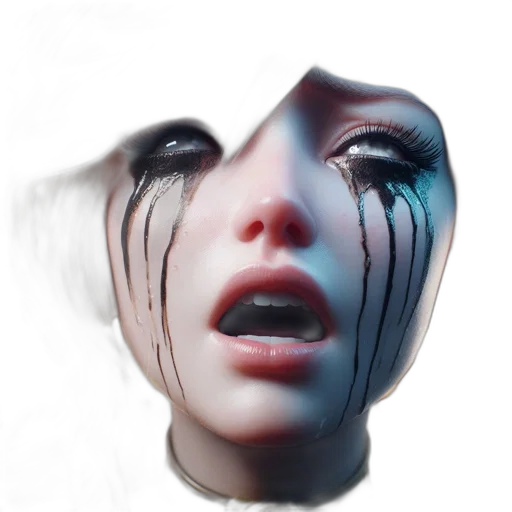 mask, face, creature, hair transparent PNG cut-out