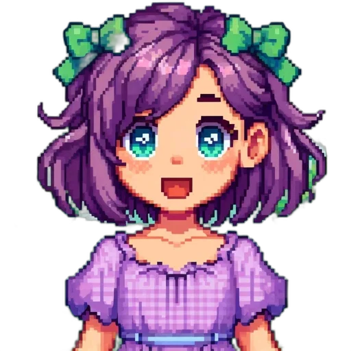 face, dress, flower, staff transparent PNG cut-out