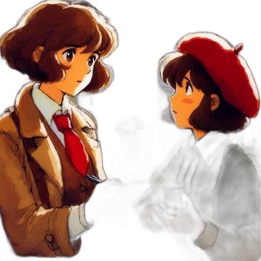 hat, jacket, watercolor, concept art transparent PNG cut-out
